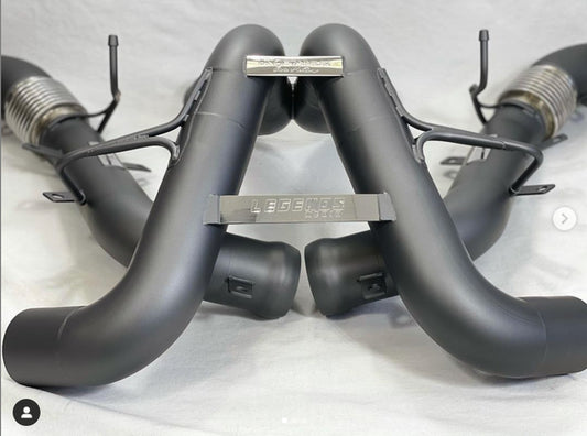 Unobtamium MCLAREN 570S 3" X-PIPE RACE EXHAUST
