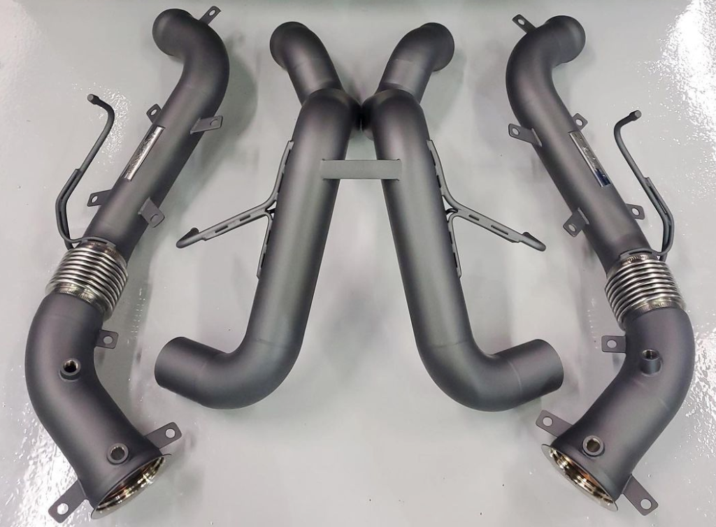Unobtamium MCLAREN 570S 3" X-PIPE RACE EXHAUST