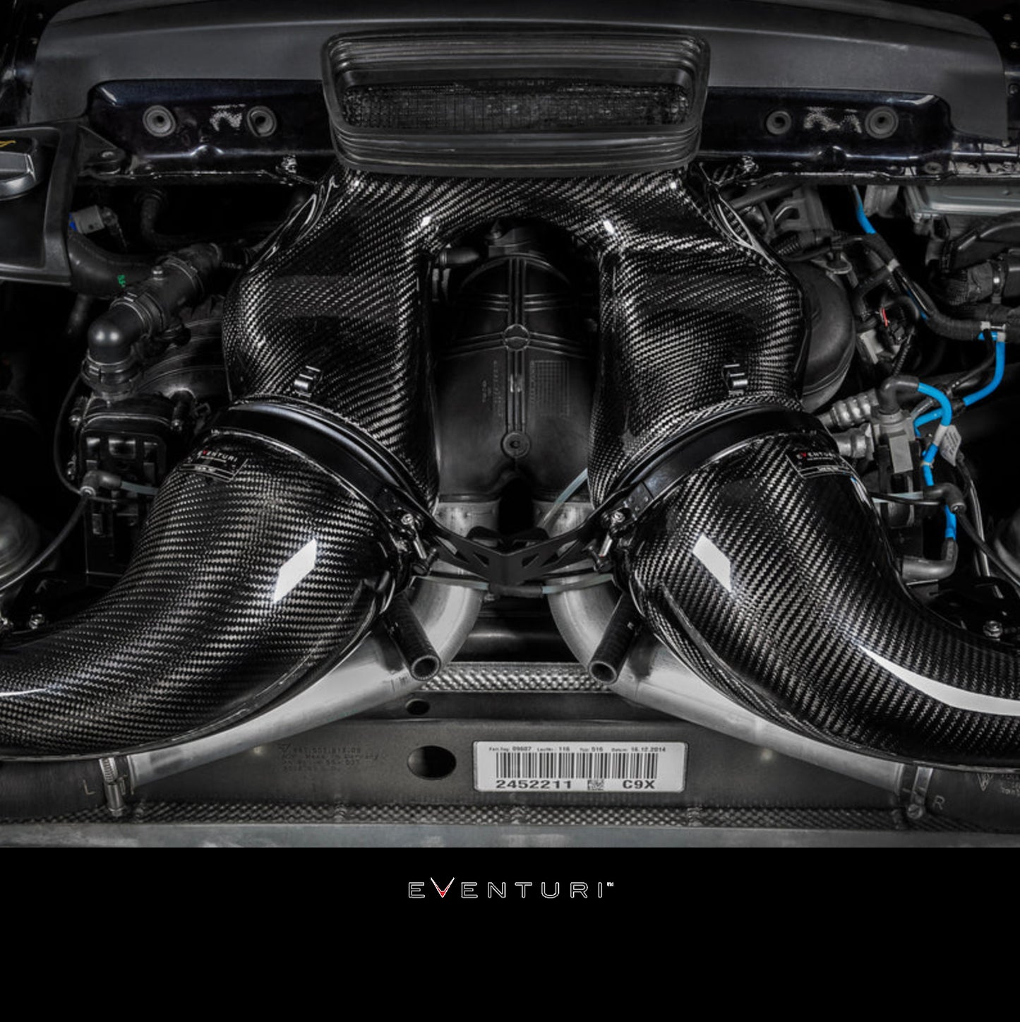 Eventuri Porsche 991.1 991.2 Turbo / Turbo S Black Carbon Intake System